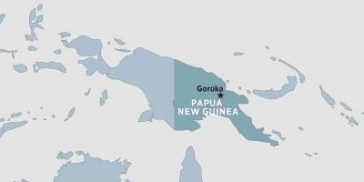 რუკა goroka პაპუა ახალი გვინეა