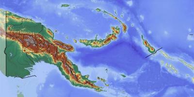 პაპუა-ახალი გვინეა ტოპოგრაფიული რუკა